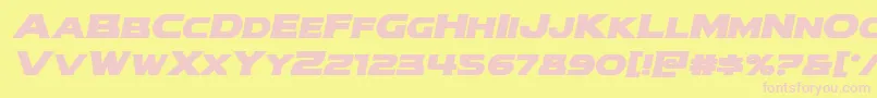 modithorsonboldital Font – Pink Fonts on Yellow Background