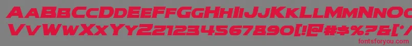modithorsonboldital Font – Red Fonts on Gray Background
