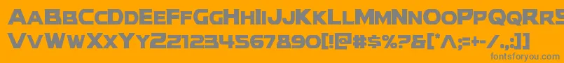 modithorsoncond Font – Gray Fonts on Orange Background