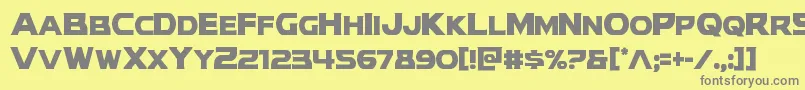 modithorsoncond Font – Gray Fonts on Yellow Background