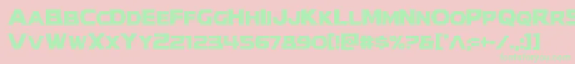 modithorsoncond Font – Green Fonts on Pink Background