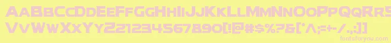 modithorsoncond Font – Pink Fonts on Yellow Background
