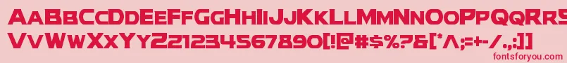 modithorsoncond Font – Red Fonts on Pink Background