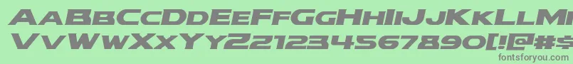 modithorsonexpandital Font – Gray Fonts on Green Background