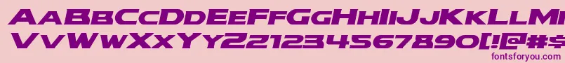 Шрифт modithorsonexpandital – фиолетовые шрифты на розовом фоне