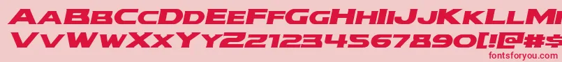 modithorsonexpandital Font – Red Fonts on Pink Background