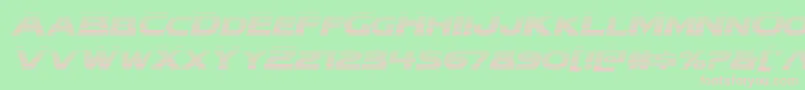 modithorsongradital Font – Pink Fonts on Green Background