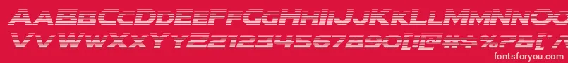 modithorsongradital Font – Pink Fonts on Red Background