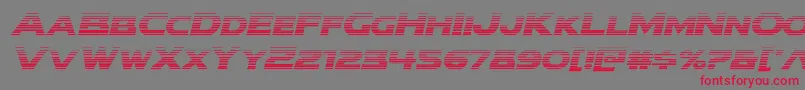 modithorsongradital Font – Red Fonts on Gray Background