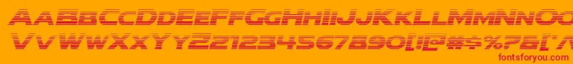 modithorsongradital Font – Red Fonts on Orange Background