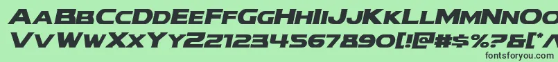 modithorsonital Font – Black Fonts on Green Background