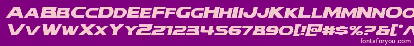 modithorsonital Font – Pink Fonts on Purple Background