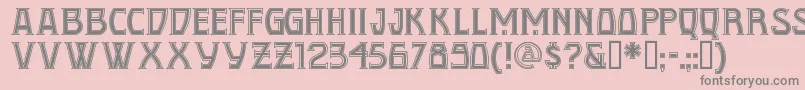 Conquistadormannf Font – Gray Fonts on Pink Background