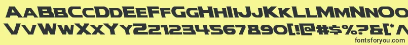 modithorsonleft Font – Black Fonts on Yellow Background