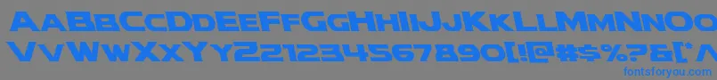 modithorsonleft Font – Blue Fonts on Gray Background