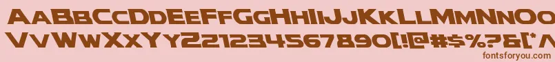 modithorsonleft Font – Brown Fonts on Pink Background