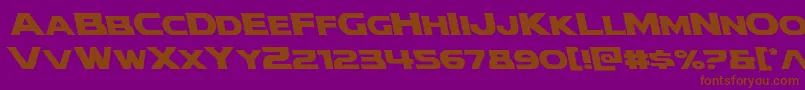 modithorsonleft Font – Brown Fonts on Purple Background