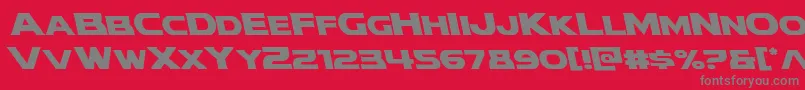 modithorsonleft Font – Gray Fonts on Red Background