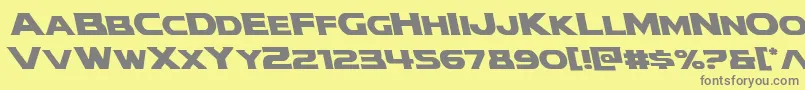 modithorsonleft Font – Gray Fonts on Yellow Background
