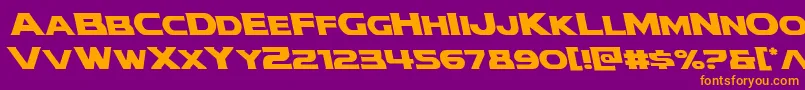 modithorsonleft Font – Orange Fonts on Purple Background