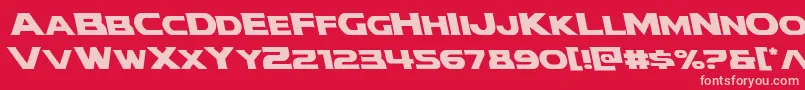modithorsonleft Font – Pink Fonts on Red Background