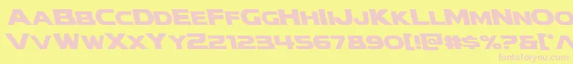 modithorsonleft Font – Pink Fonts on Yellow Background