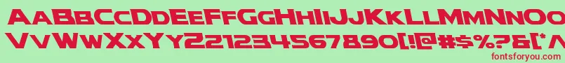 modithorsonleft Font – Red Fonts on Green Background