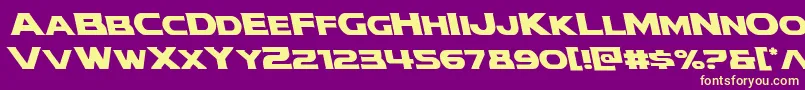 modithorsonleft Font – Yellow Fonts on Purple Background