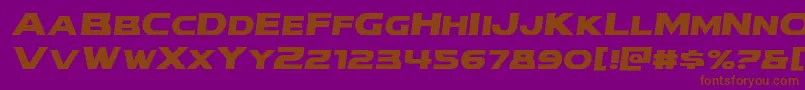 modithorsonsemital Font – Brown Fonts on Purple Background