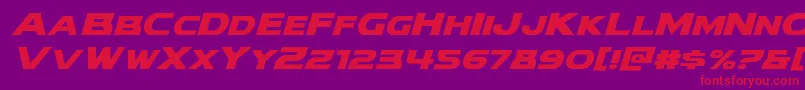 modithorsonsuperital Font – Red Fonts on Purple Background