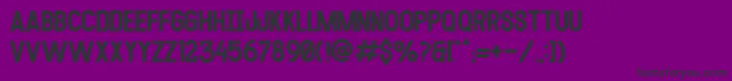 MODULAR 14 Font – Black Fonts on Purple Background