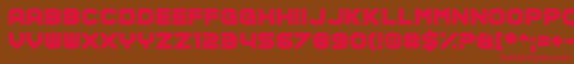 Modular Amplitude Font – Red Fonts on Brown Background