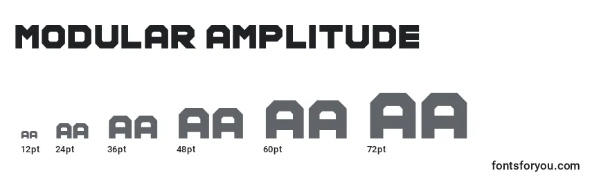 Размеры шрифта Modular Amplitude