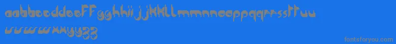 Modular Tkno   Dker  BC Font – Gray Fonts on Blue Background