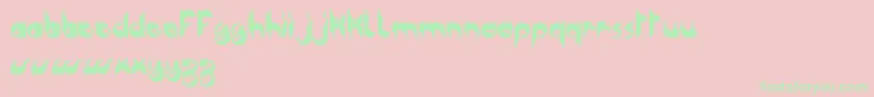 Modular Tkno   Dker  BC Font – Green Fonts on Pink Background