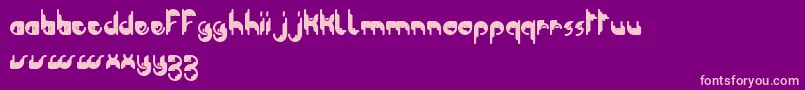 Modular Tkno   Dker  BC Font – Pink Fonts on Purple Background