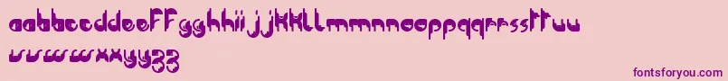 Modular Tkno   Dker  BC Font – Purple Fonts on Pink Background