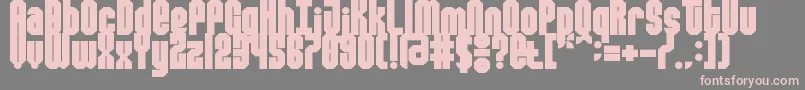 modulator Font – Pink Fonts on Gray Background