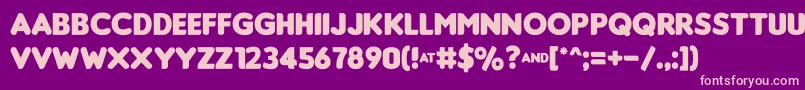 Insanibc Font – Pink Fonts on Purple Background