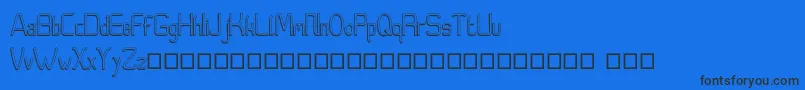 Moedyningsih Shadow Font – Black Fonts on Blue Background