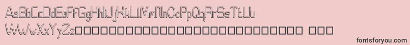 Moedyningsih Shadow Font – Black Fonts on Pink Background