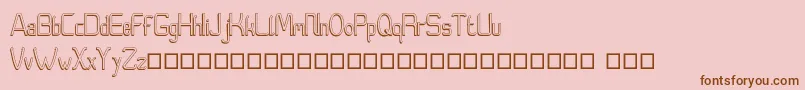 Moedyningsih Shadow Font – Brown Fonts on Pink Background