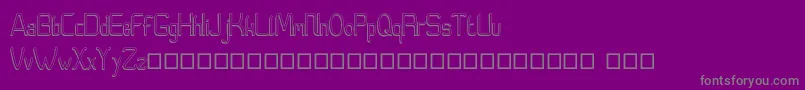 Moedyningsih Shadow-Schriftart – Graue Schriften auf violettem Hintergrund