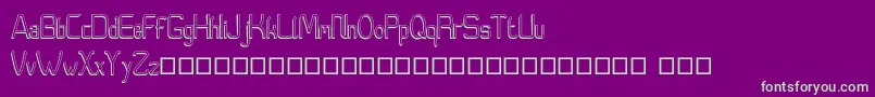 Moedyningsih Shadow Font – Green Fonts on Purple Background