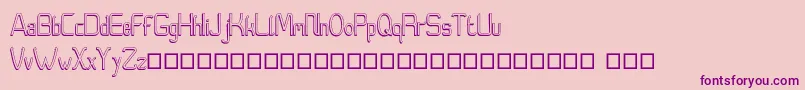 Moedyningsih Shadow Font – Purple Fonts on Pink Background