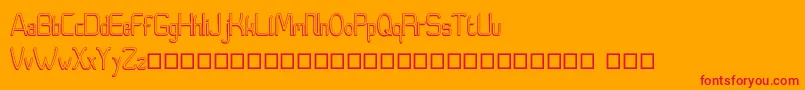 Moedyningsih Shadow Font – Red Fonts on Orange Background