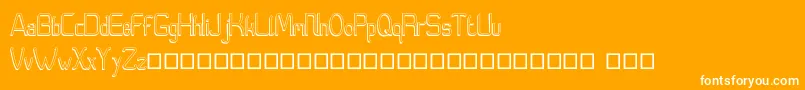 Moedyningsih Shadow Font – White Fonts on Orange Background