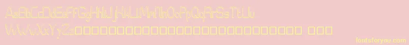 Moedyningsih Shadow Font – Yellow Fonts on Pink Background