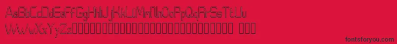 Moedyningsih Shadow Font – Black Fonts on Red Background