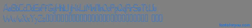 Moedyningsih Shadow Font – Blue Fonts on Gray Background